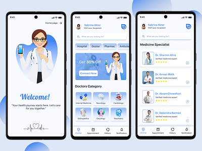 Innovative Concept for Medical Appointment Booking App. appdesignideas creativeappdesigns creativedigitaldesign designtoolsforapps digitalartapps digitalproductdesign digitaluiartwork figmauiux graphicdesigninspire illustratorappdesign mobileappui mobileuiartistry photoshopuidesign productdesignconcepts uiinspirationgallery uiuxdesigninspiration uiuxportfolio userexperiencedesignideas userinterfacedesigns visualdesigninspiration