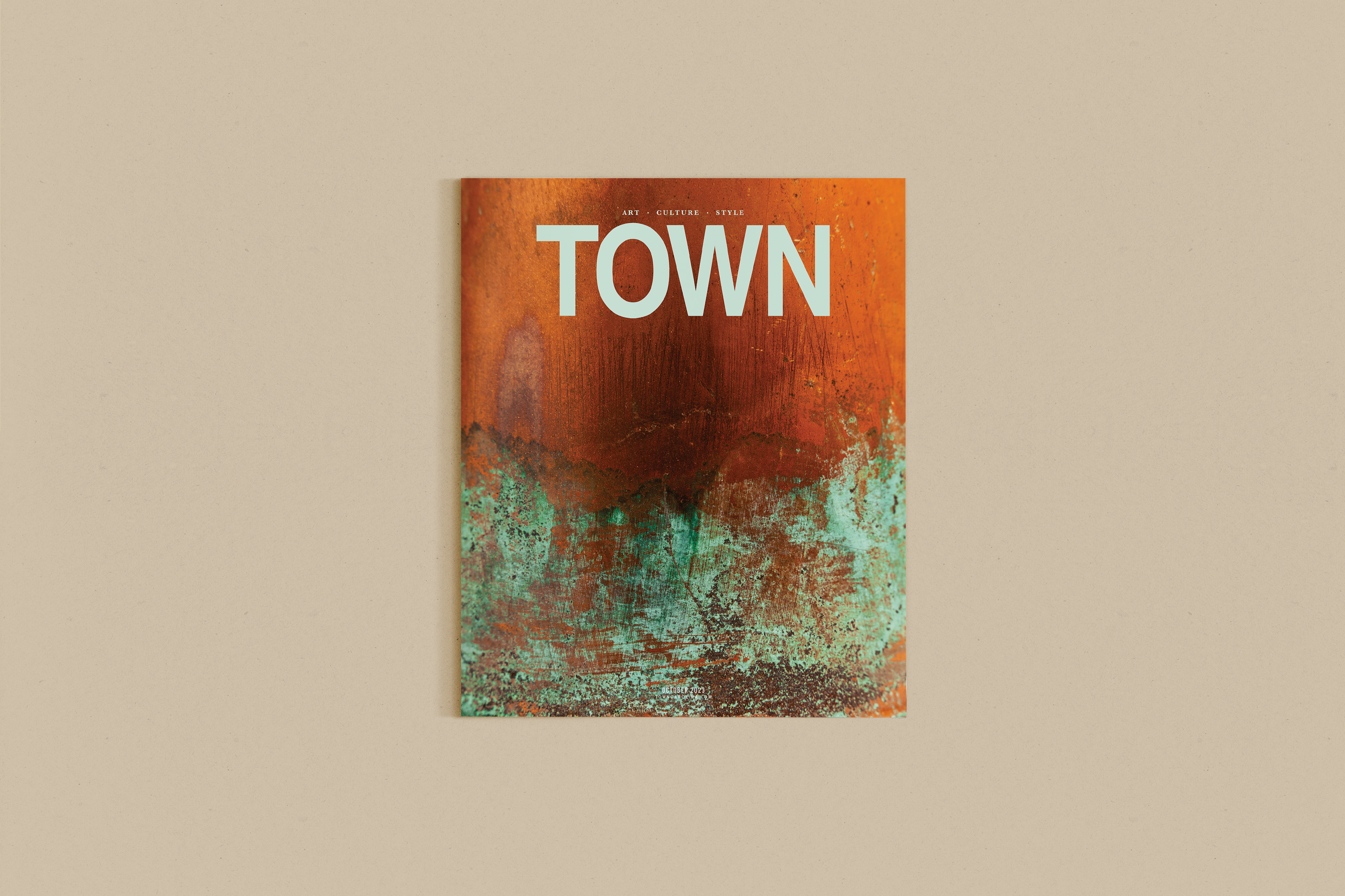 October TOWN Magazine Cover art direction art director cover art creative direction design editorial graphic design macro photography magazine magazine cover magazine design photography publication