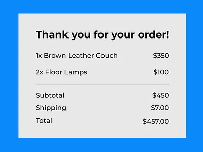Receipt dailyui design receipt ui uidesign web webdesign