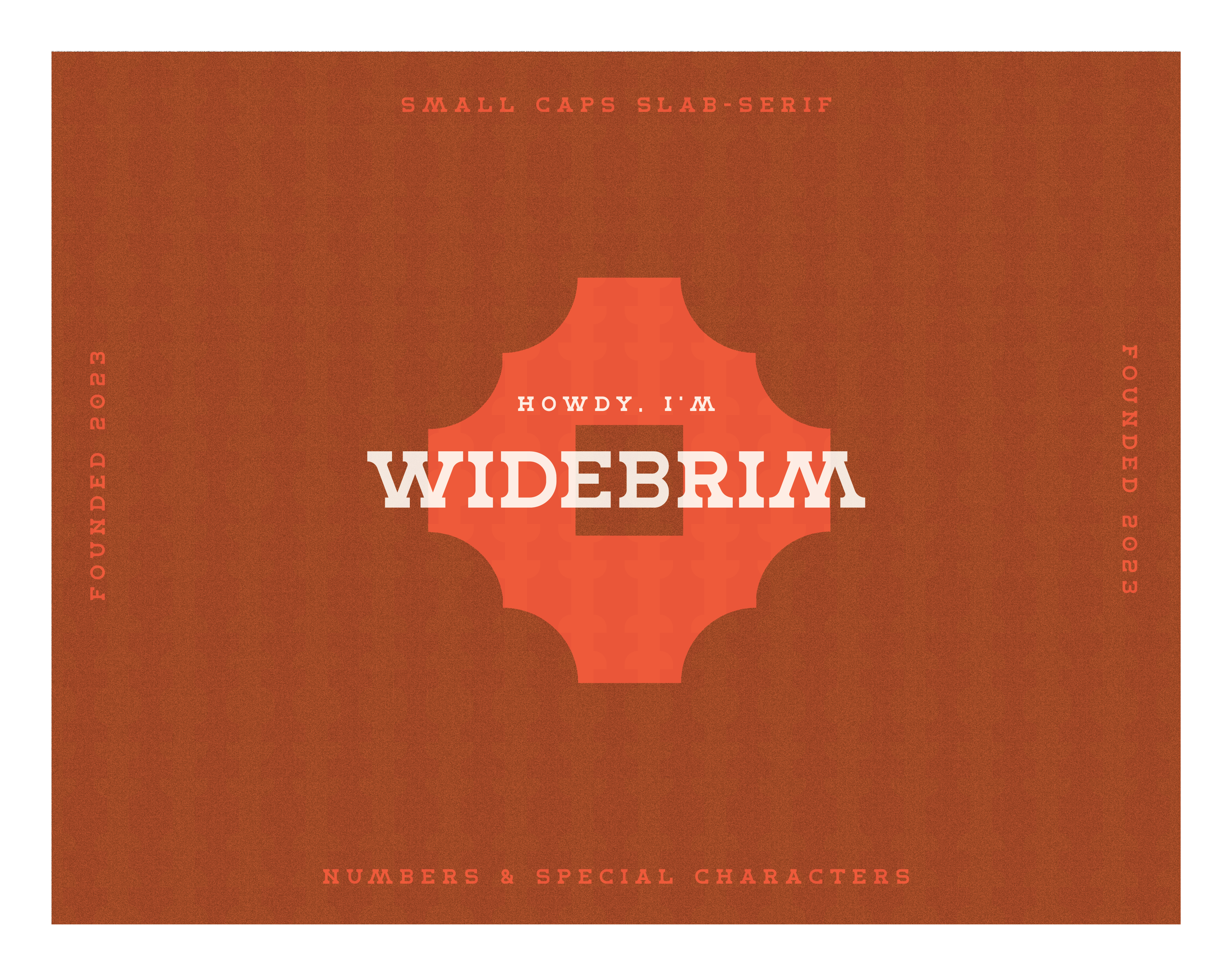 Widebrim Typeface cowboy design font font design fontdesign fonts goodtype graphic design howdy illustration lettering logo type typeface western