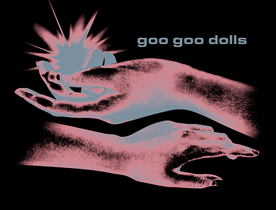 goo goo dolls - light and dark band grunge hands merch rock