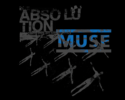 MUSE - absolution xx absolution band design merch muse rock texture vintage