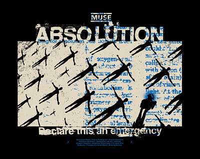 MUSE - absolution xx absolution band design merch muse rock texture