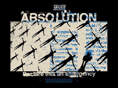 MUSE - absolution xx absolution band design merch muse rock texture