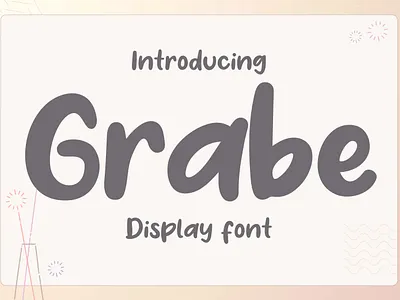 Grabe Display Font calligraphy font