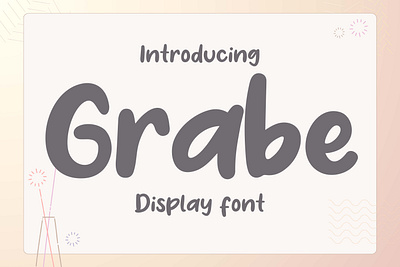 Grabe Display Font calligraphy font