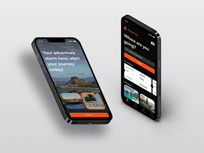 Travelisee - Travel Agency Mobile App agent android app best dark design holiday ios mobile mode simple travel uiux