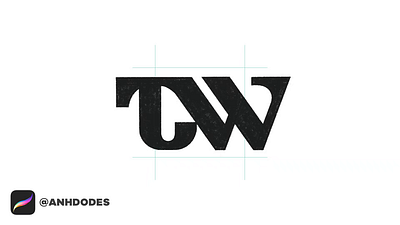 T W monogram logomark design process credit: @anhdodes - Anh Do 3d anhdodes anhdodes logo animation branding design graphic design illustration letter t logo letter w logo logo logo design logo designer logodesign minimalist logo minimalist logo design monogram logo design motion graphics t w logo ui