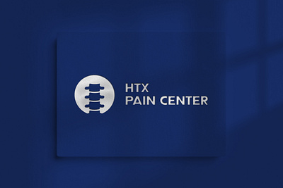 HTX Pain Center - Logo blue brand brand identity branding health htx icon logo logo design logotype pain center