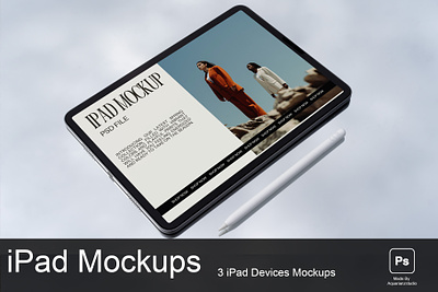 iPad Mockup 3d 3d mockup apple device branding business design graphic design illustration ipad logo ui