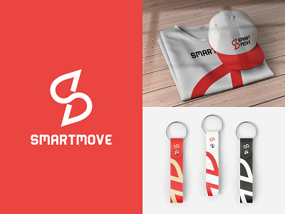 Smart Move brand branding graphic design lettermark logo mark monogram move movement shipping smart visual identity