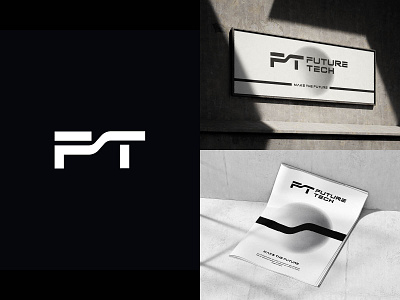 Future Tech brand branding connected elegant fantasy ft future lettermark loop luxury monogram simple tech technology visual identity