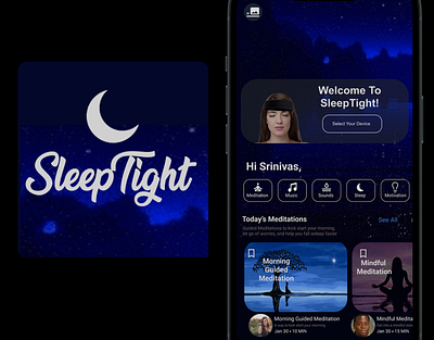 Sleep Tight Sleep Tracking App - UX UI sleep tracking sleeping app ui ux