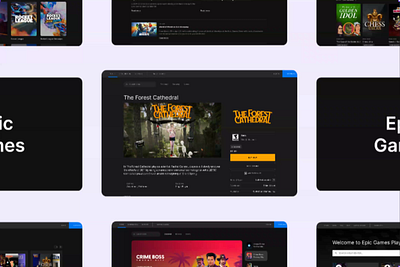 Epic Games UI Kit (Editable in Figma) animation branding design editable epic games figma free game store games gta v kit mockup motion graphics redesign template ui ui design ui kit ui ux website