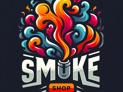 Smoke Shop Logo Design app art branding design graphic design illustration logo