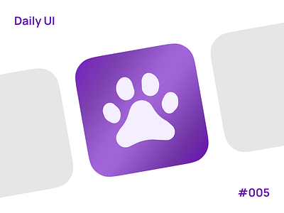 Daily UI Challenge - #005 app branding dailyui design figma graphic design icon mobile pawprint pet ui ui design