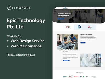 Epic Technology Pte Ltd corporatewebsite wordpress