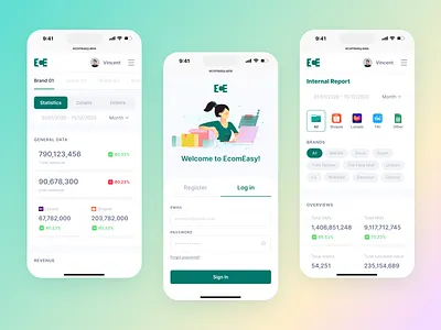 ERM ECE Mobile App admin app business company design erm figma design finance manage mobile