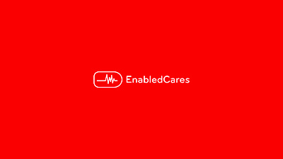 Enabled Cares Health logo branding bycrebulbs design health logo logo logo design