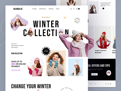 Winter Fashion Website Design agency clothing brand e commerce ecommerce shop elegant popular fashion website landing page luxury maxfluid online shopping online store outfits shopify shopping store streetwear webdesign website design winter collection