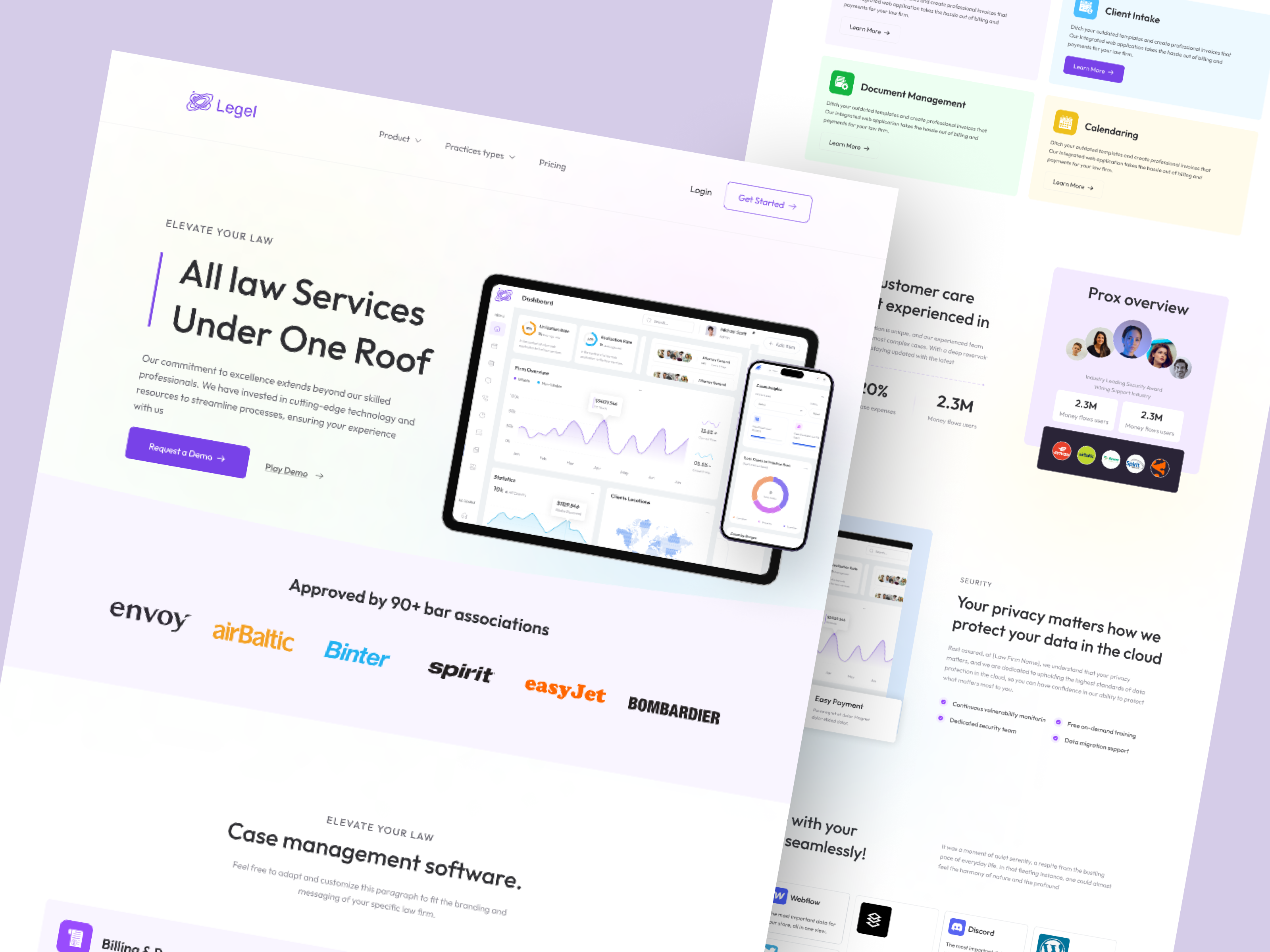Example of Law Firm Landing Page