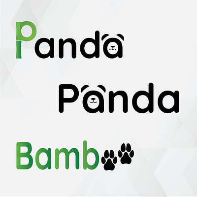 Panda Logo.. adobe ilustrator dailylogochallengeday3 day3design graphic design logo logocreation pandalogo playfulpanda