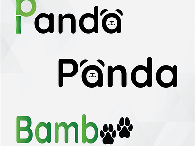 Panda Logo.. adobe ilustrator dailylogochallengeday3 day3design graphic design logo logocreation pandalogo playfulpanda