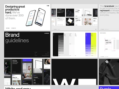 Widelab.co - Brand Guidelines agency animation logo brand brand guidelines brandbook branding ci corporate identity design illustration logo logodesign motion product design rebranding simple social media templates typography wide