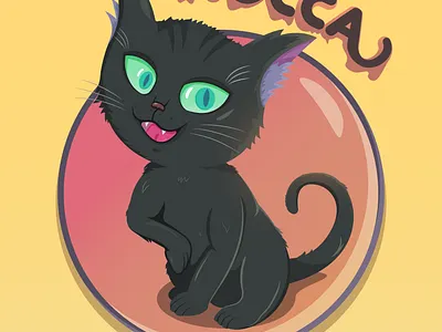 Kitten vector illustration 2d cats design illustration logo mascot vector