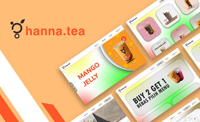 Hannatea Web Design Concept branding graphic design ui ux web design