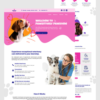 PAWSITIVELY PAWSOME - PET CARE 2023 ui trend branding design dribbble trend 2023 ui uiux trend 2023 user experience user interface
