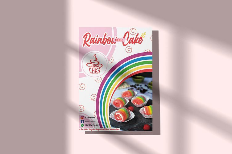 Rainbow Roll Cake from Tiara Cake's Visual Branding by Halil Hidayatur