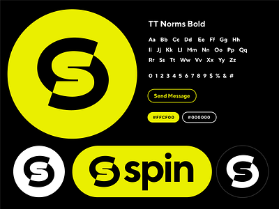 S for Spin Logo Design (Unused for Sale) bold brand branding classic for sale unused buy geometric grid lettermark logo mihai dolganiuc design minimal negative space spin style guide symbol system timeless type typography ui