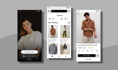 Ecommerce website ui design app design typography ui ux