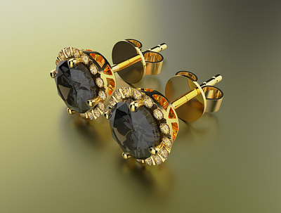 Earrings 3D Modeling, Visualization, Rendering 3d design graphic design illustration jewelry