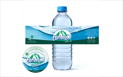 Packaging & Label Design for BARO 3d rendering