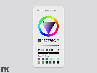 Color Wheel - Daily UI Design #70 challenge color daily dailyui design generator graphic design pallette ui wheel