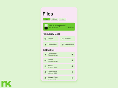 File Manager - Daily UI Design #76 challenge daily dailyui design file manager ui