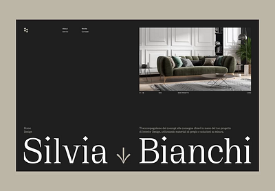 Silvia Bianchi Home Design animation branding fonts freelance logo motion graphics ui ux webdesign
