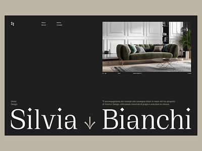 Silvia Bianchi Home Design animation branding fonts freelance logo motion graphics ui ux webdesign