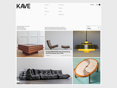 Furniture store (E-commerce) design e commerce minimalistic online store store ui ux web website