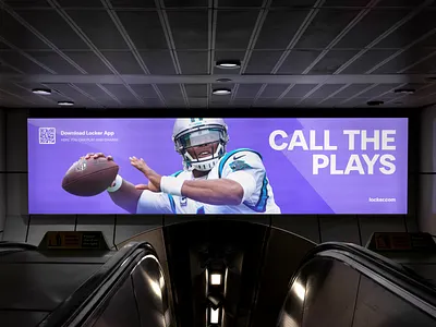 Locker Banner banner brand branding design football game graphic design inspiration nfl player quiz sport street visual identity