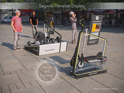 Segway-Ninebot Display 3d branding logo