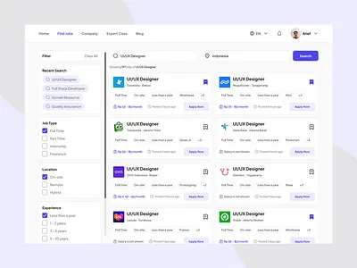 Find Jobs Apps application apps clean cleanui desktop findjob indonesia job jobseekers logo redesign searchjob simple simpleui ui uiux ux web