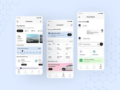 InsureMe App Design design fintech graphic design insurence app ios app mobile app design trending design ui ux