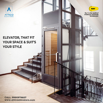 Elevator That Fit Your Space and Suits Your Style atticoelevators elevatormanufacturers elevatortechnology homelevator residentiallift