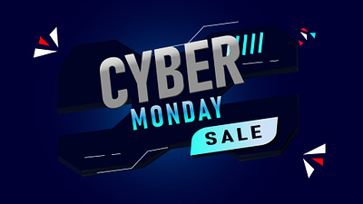 Cyber Monday sale Banner banner branding cyber monday design email template graphic design socalmidia post