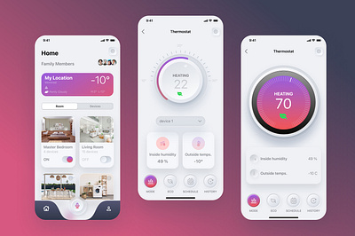 Smart Home App UI UX Figma Design adobe xd app redesign design figma graphic design ui ui ux design uiux