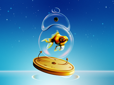 The Eternal Ocean clock egg fish grain illustration illustrator noise photoshop surreal vector wacom