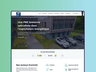 IGEO - Webdesign for a company in the energy transition